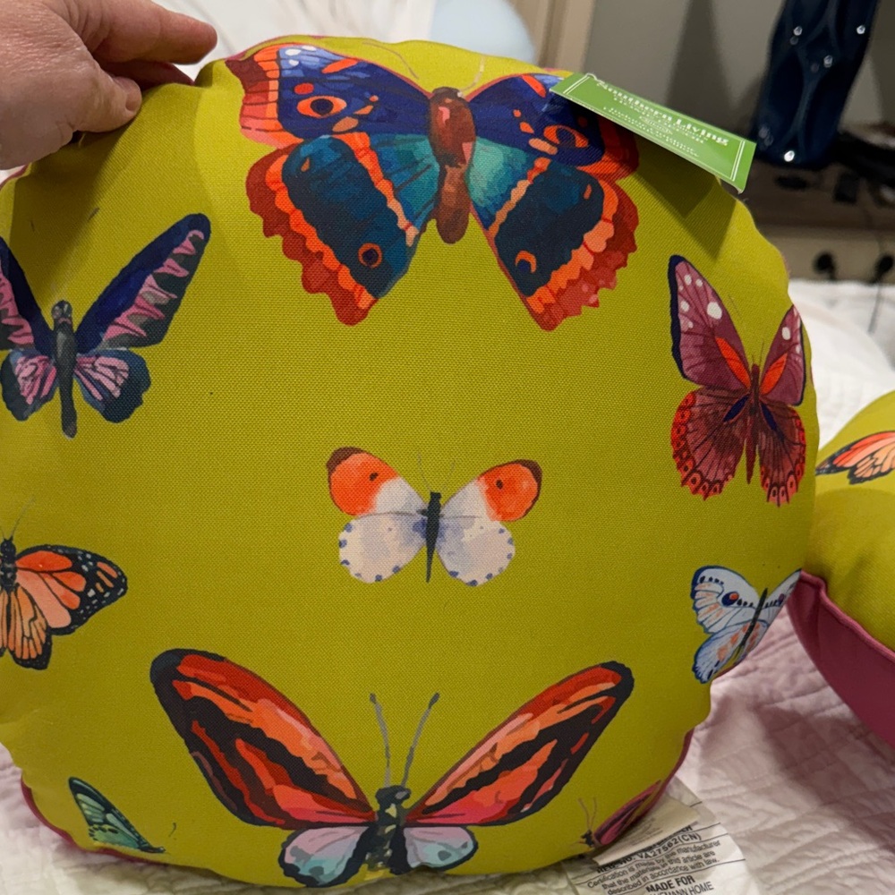 Southern Living Vibrant Butterfly Decorative Pillow